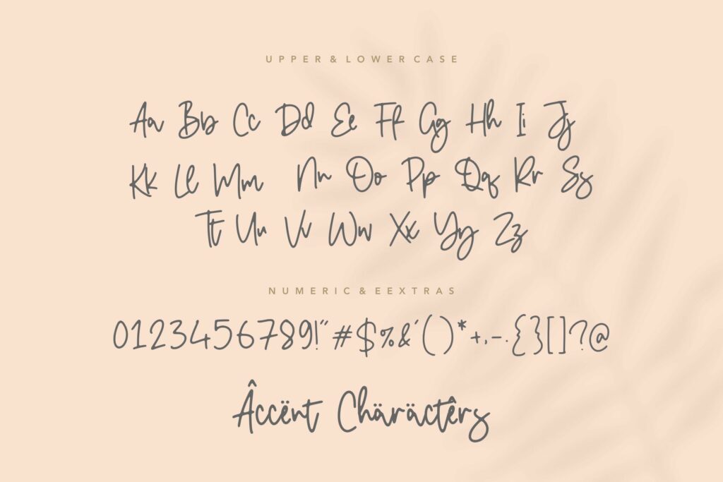 Double Diamond Monoline Handwritten Font Poster 3