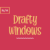 Drafty Windows – a Whimsical Script Font