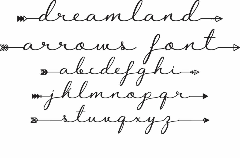 Dreamland Arrows Font Poster 1