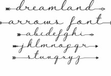 Dreamland Arrows Font Poster 1