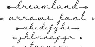 Dreamland Arrows Font Poster 1