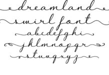 Dreamland Swirl Font Poster 1