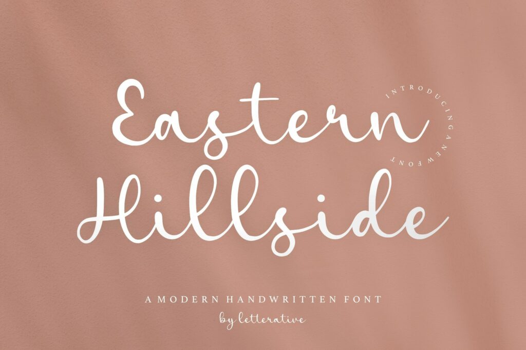 Eastern Hillside Modern Handwritten Font Poster 1