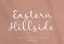 Eastern Hillside Modern Handwritten Font Poster 1