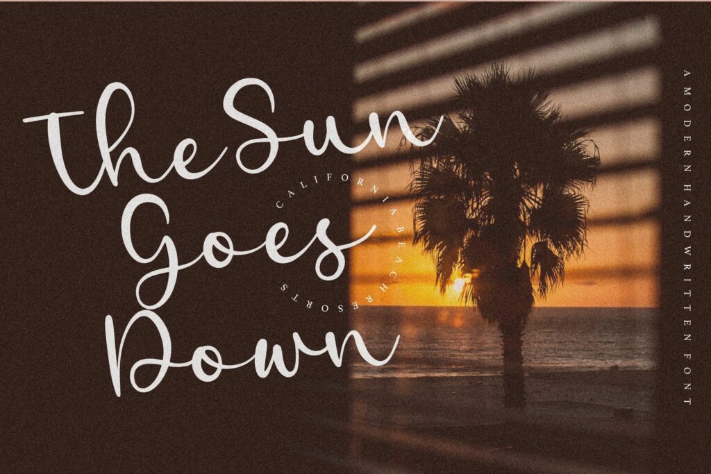 Eastern Hillside Modern Handwritten Font Poster 3