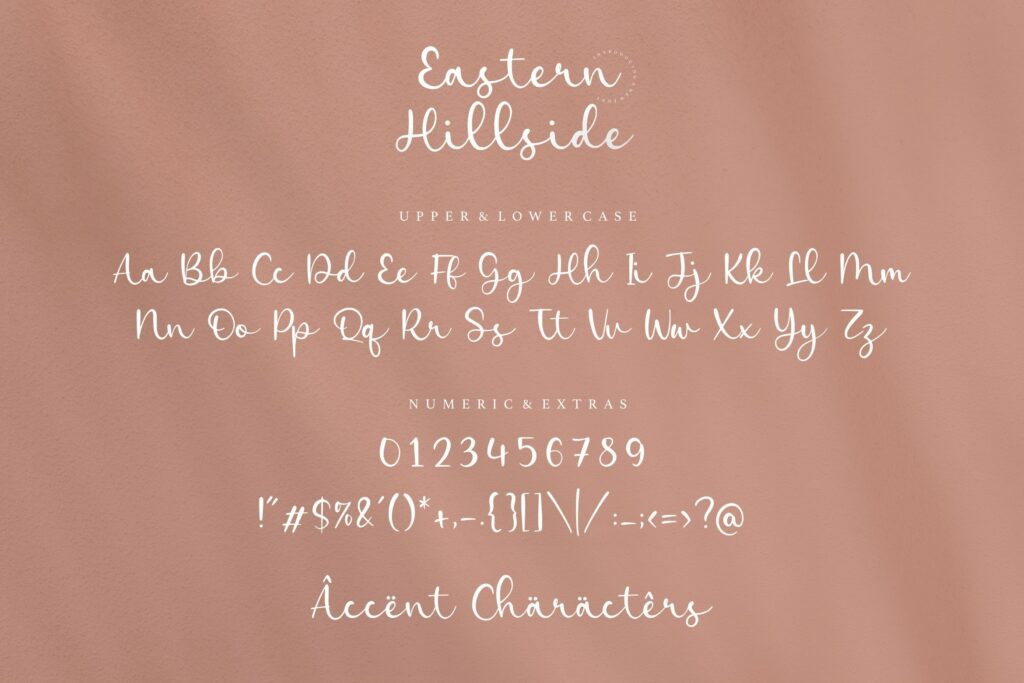 Eastern Hillside Modern Handwritten Font Poster 6