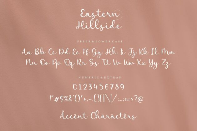 Eastern Hillside Modern Handwritten Font Poster 6