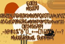 Easy Messy Font Poster 1