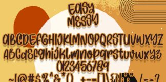 Easy Messy Font Poster 1