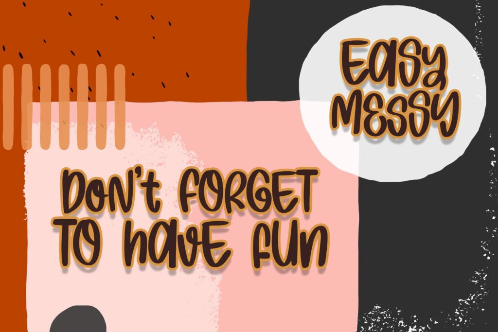 Easy Messy Font Poster 4