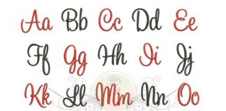 Elegant Embroidery Fonts Machine PES Monogram BX Designs - Elegant Machine Embroidery Fonts - 12 Sizes - BX Format Included Poster 1