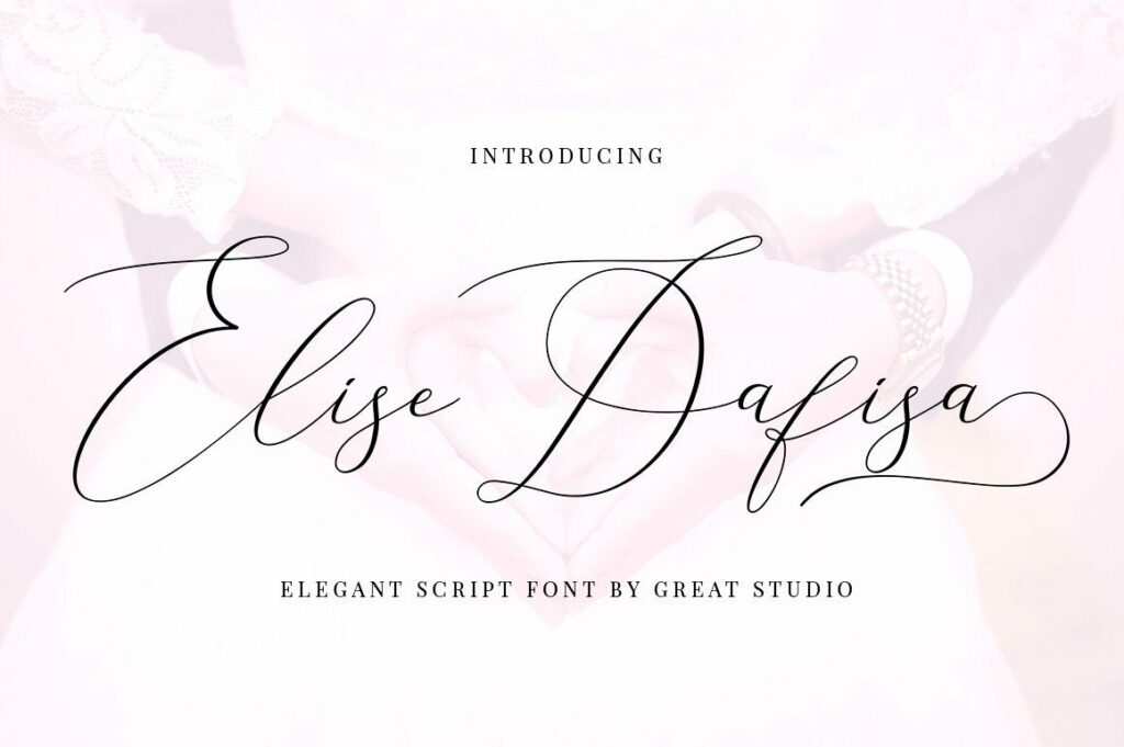 Elise Dafisa - Elegant Script Font Poster 9
