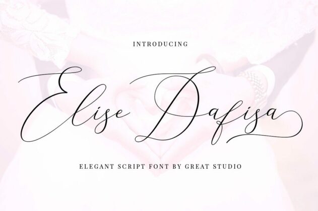 Elise Dafisa - Elegant Script Font Poster 9
