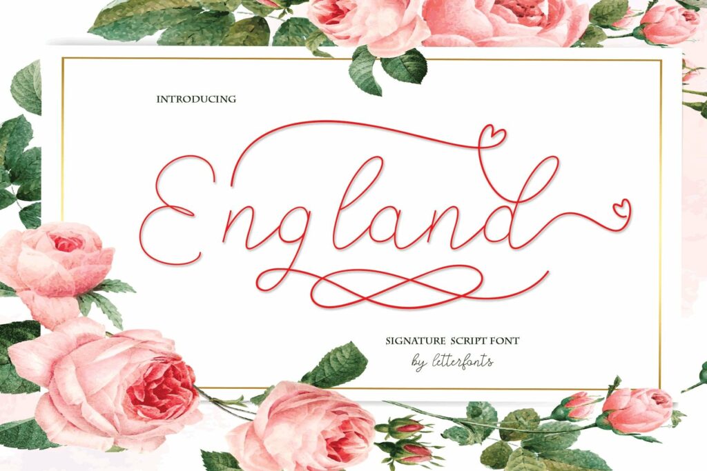 England Script Poster 8
