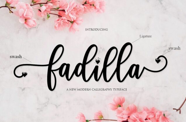 Fadilla Script Font Poster 6