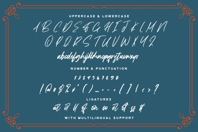 Falcon Harfing - Bold Script Font Poster 9