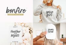 Fall Font Bundle - 8 Fonts for Crafters Poster 1