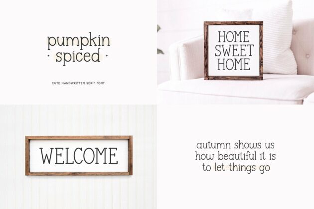 Fall Font Bundle - 8 Fonts for Crafters Poster 2