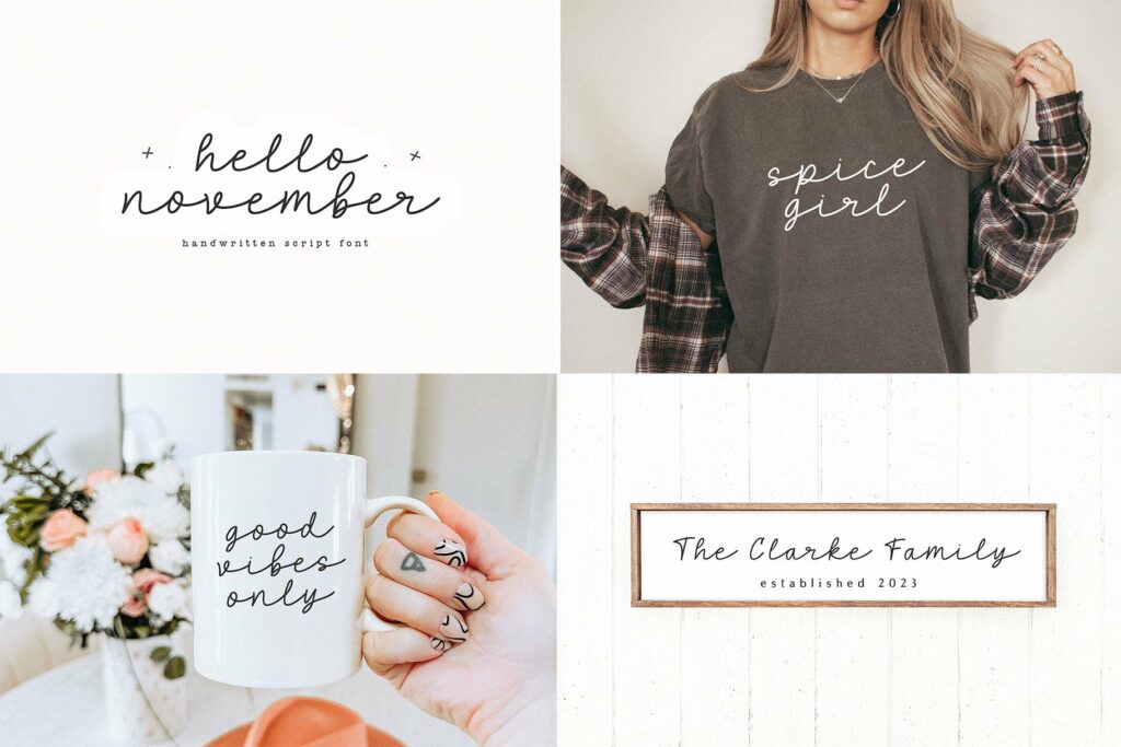 Fall Font Bundle - 8 Fonts for Crafters Poster 9