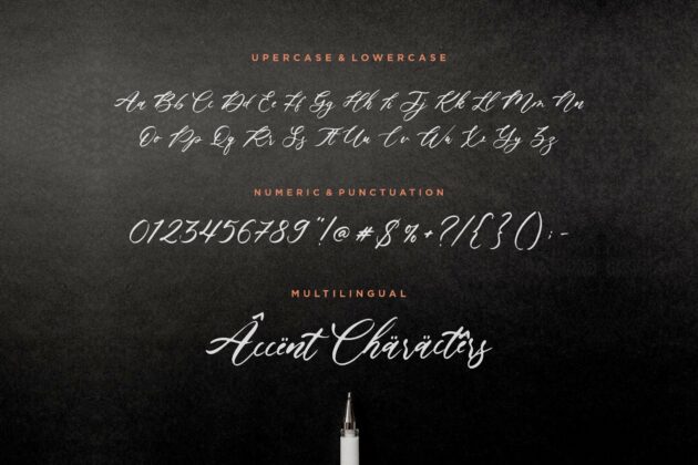 Fallout Modern Calligraphy Font Poster 2