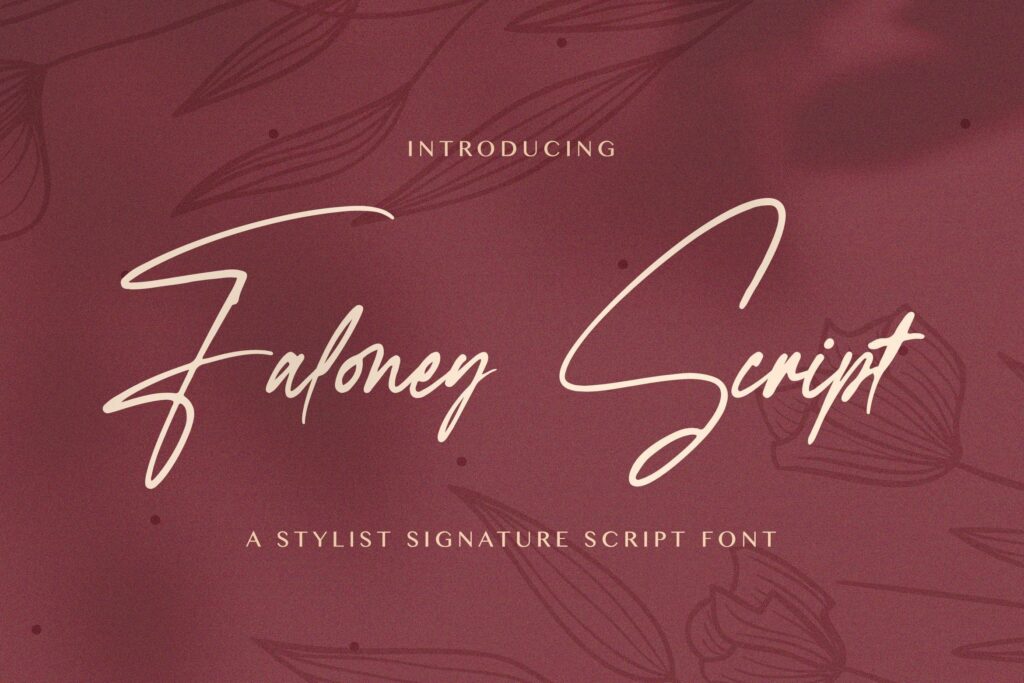 Faloney Script - Handwritten Font Poster 8
