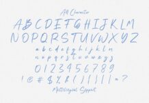 Fany Alleya - Handwritten Font Poster 1