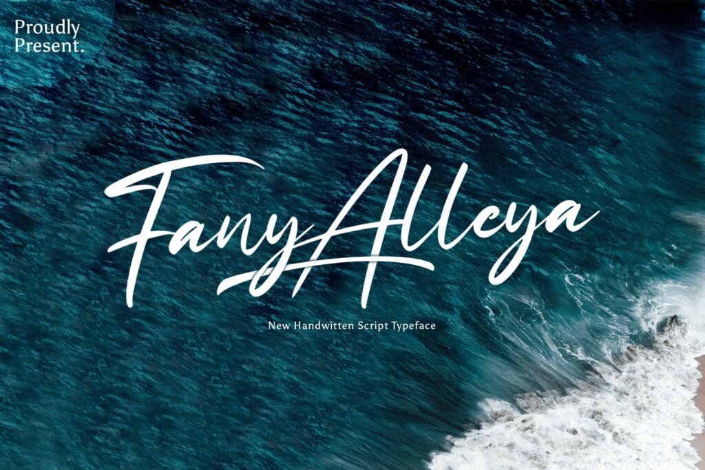 Fany Alleya - Handwritten Font Poster 4