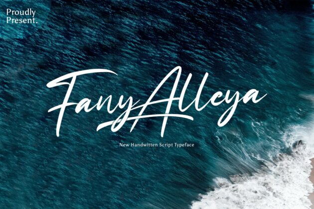 Fany Alleya - Handwritten Font Poster 4
