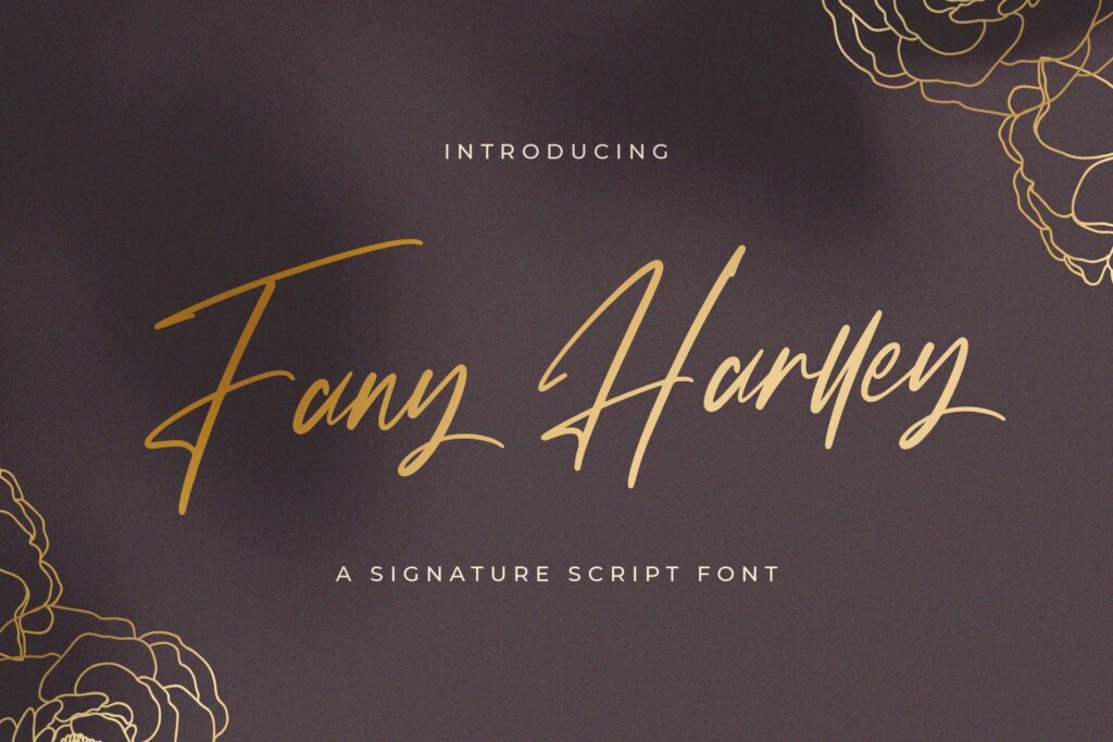 Fany Harlley - Handwritten Font Poster 4