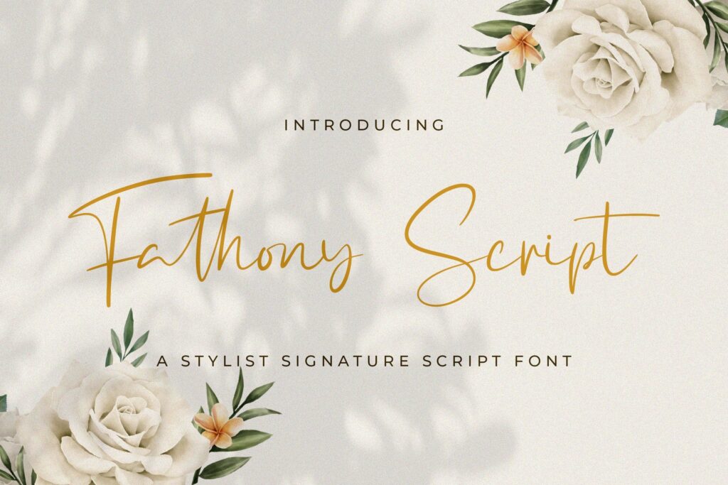 Fathony Script - Handwritten Font Poster 10