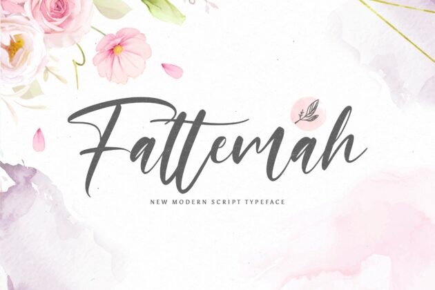 Fattemah - Handwritten Font Poster 4