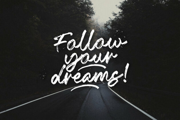 Fentry - Textured Brush Font Poster 7