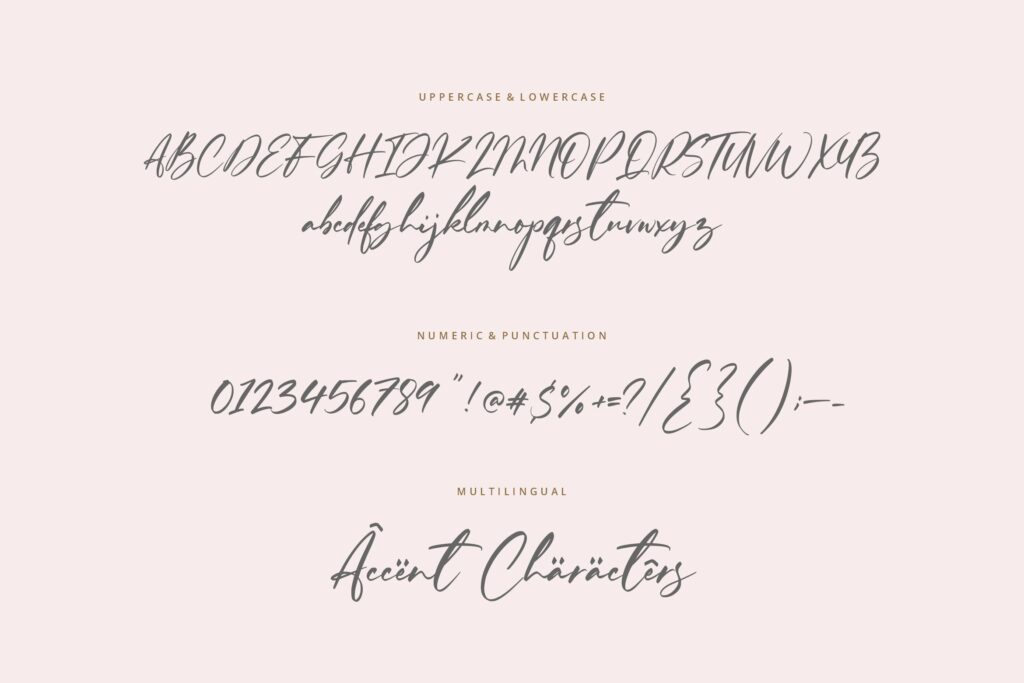 Ferguson Hunter Modern Calligraphy Font Poster 5