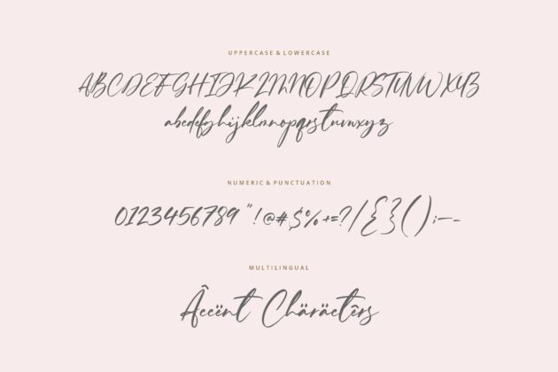 Ferguson Hunter Modern Calligraphy Font Poster 5