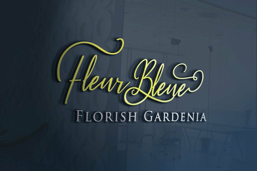 Fleur Bleue - Beautiful Romantic Font Poster 2