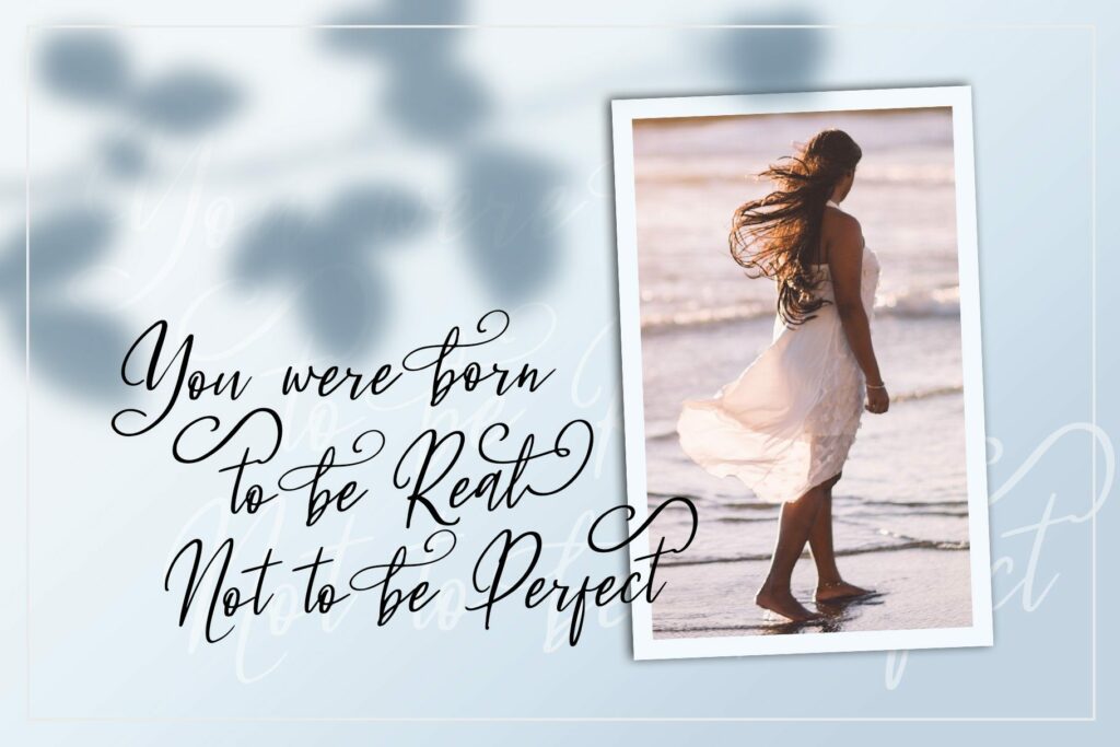 Fleur Bleue - Beautiful Romantic Font Poster 7