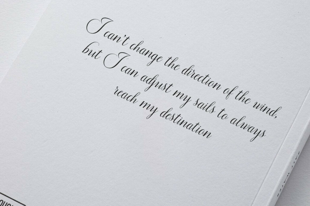 Floural Script Poster 1