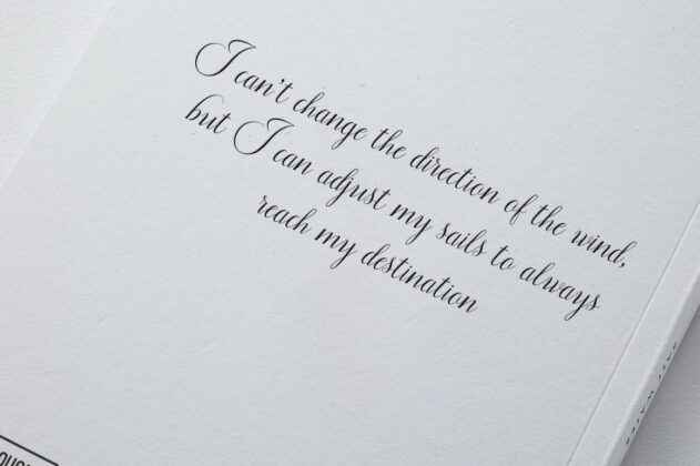 Floural Script Poster 1