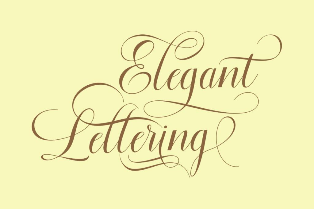 Floural Script Poster 3