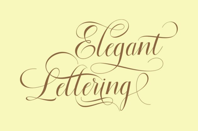Floural Script Poster 3