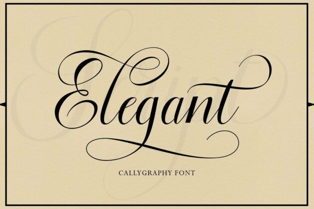 Floural Script Poster 6