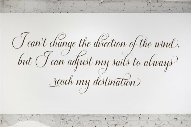 Floural Script Poster 8
