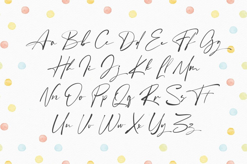 Forever Friends Script Font (Script Fonts, Handwritten Fonts, Calligraphy Fonts) Poster 2