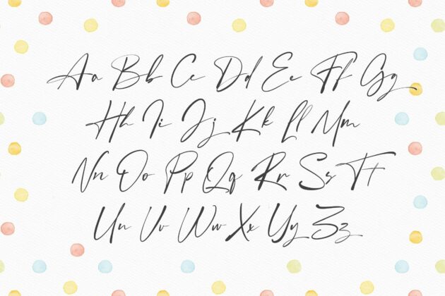Forever Friends Script Font (Script Fonts, Handwritten Fonts, Calligraphy Fonts) Poster 2