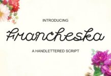 Francheska Font Poster 1