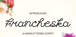 Francheska Font Poster 1