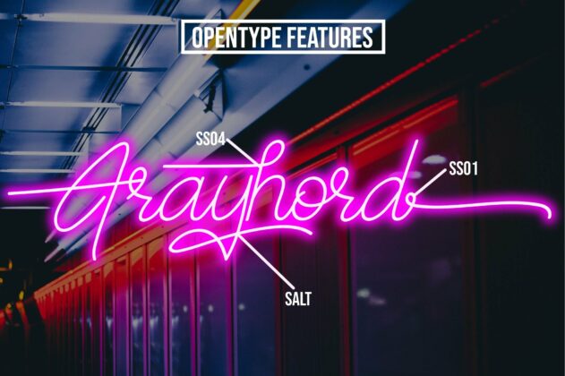 Frayhord Monoline Script Poster 2