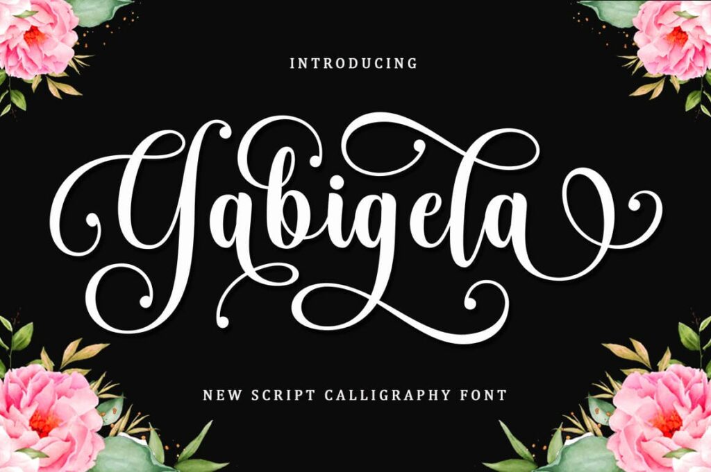 Gabigela Script Font Poster 5