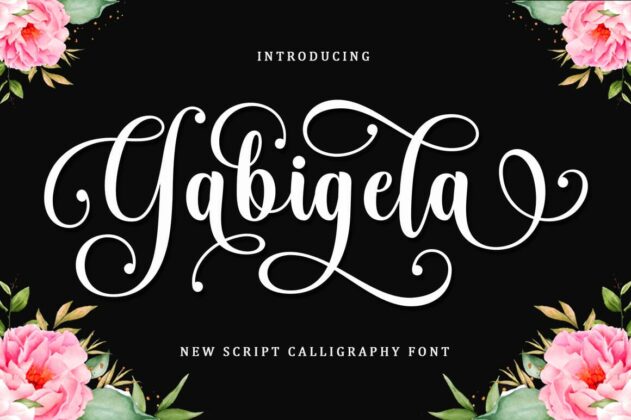 Gabigela Script Font Poster 5