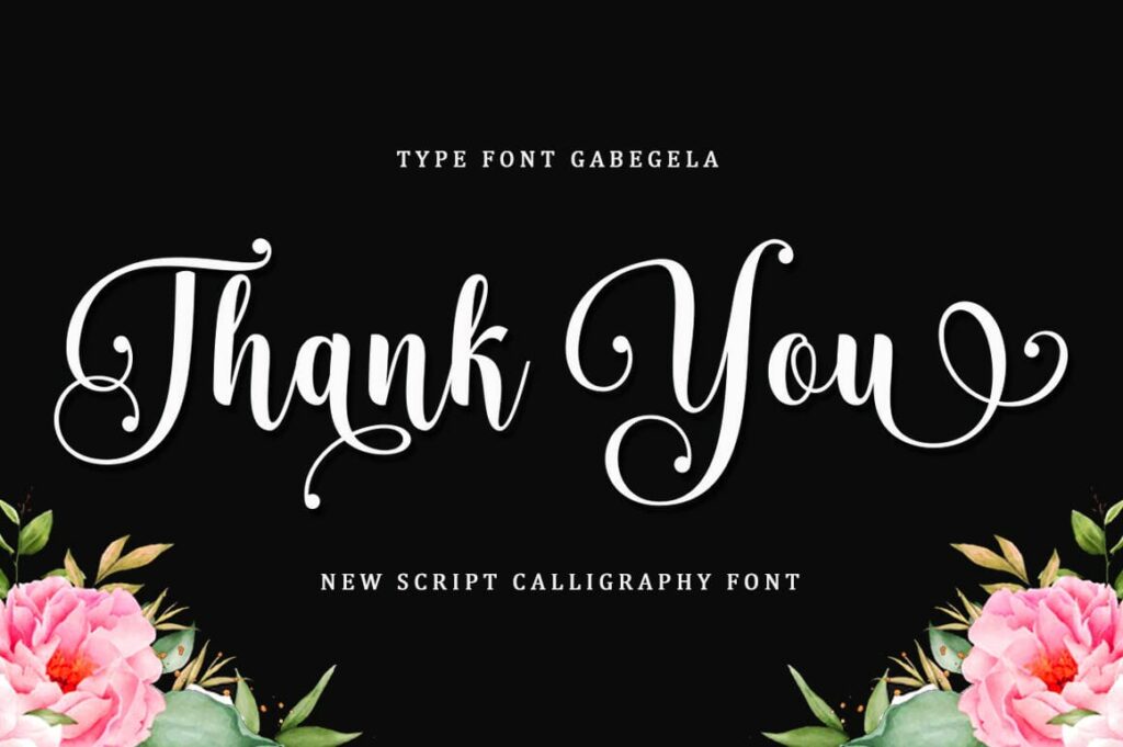 Gabigela Script Font Poster 6